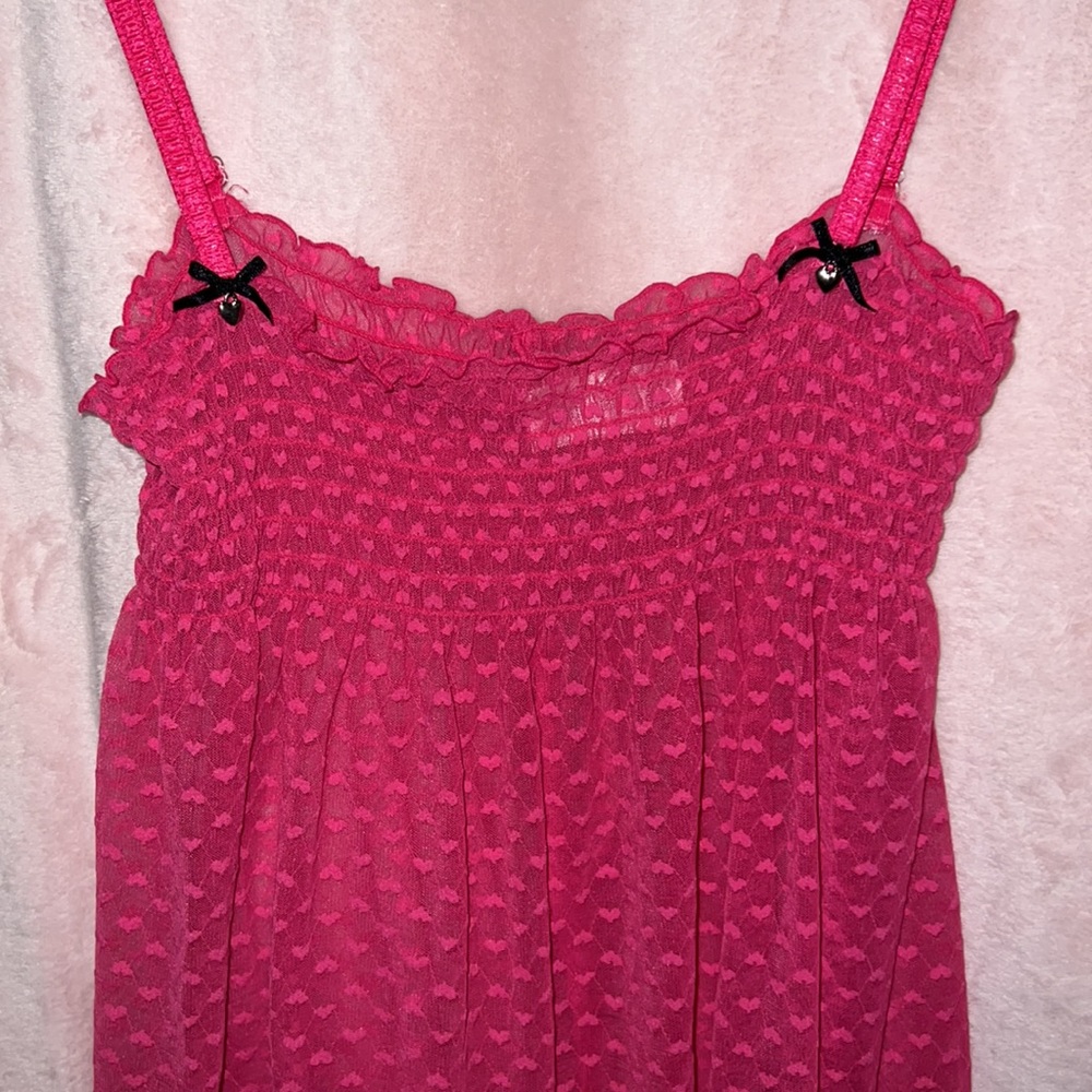 Dainty Pink Y2K Babydoll Top | S